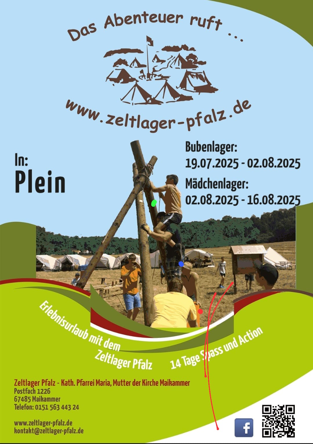 Zeltlager Plein